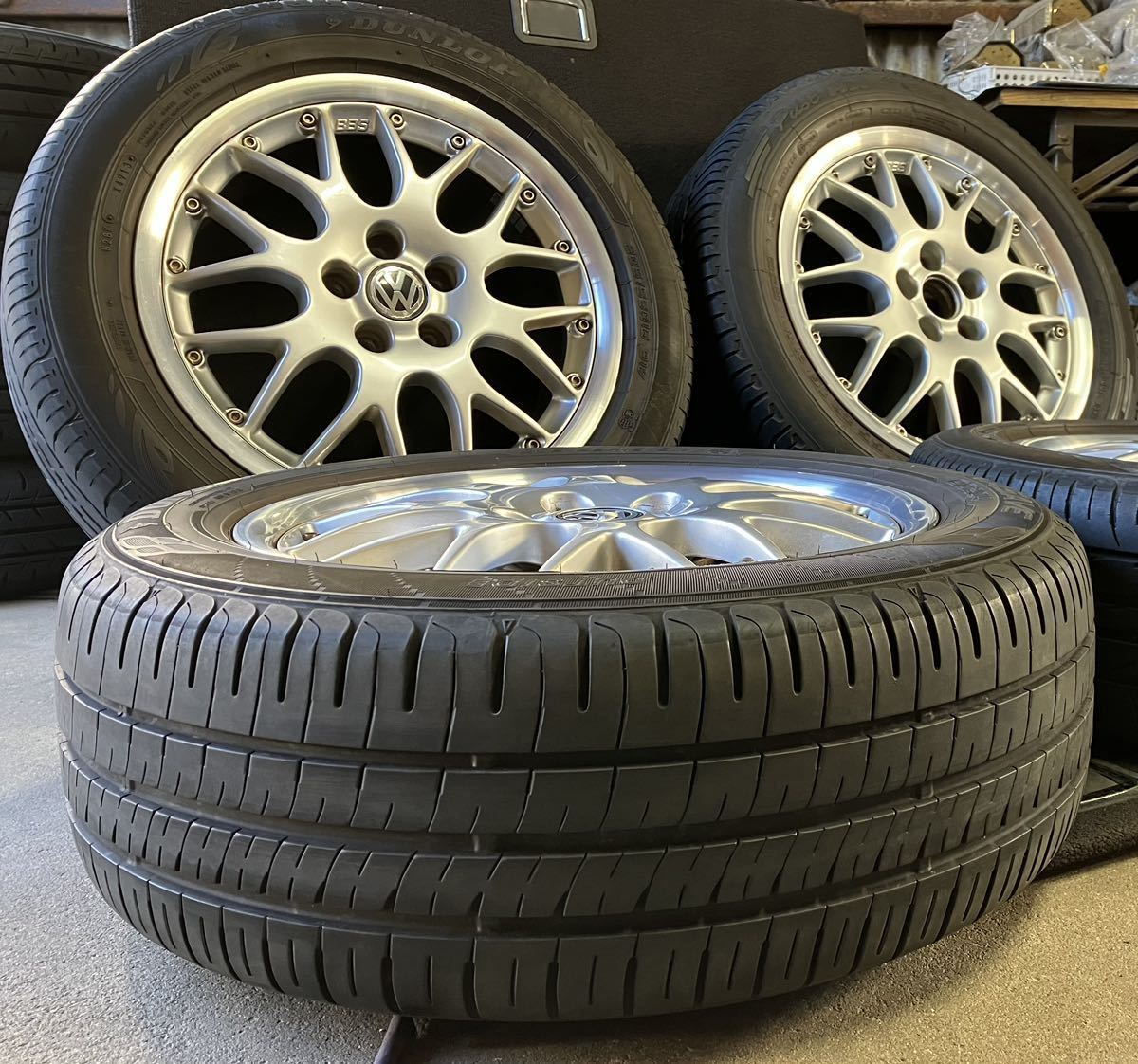 迅速な対応で商品をお届け致します VW 純正OP BBS 5H PCD100 16インチ 205 55R16 BBS フォルクスワーゲン純正 100ピッチ