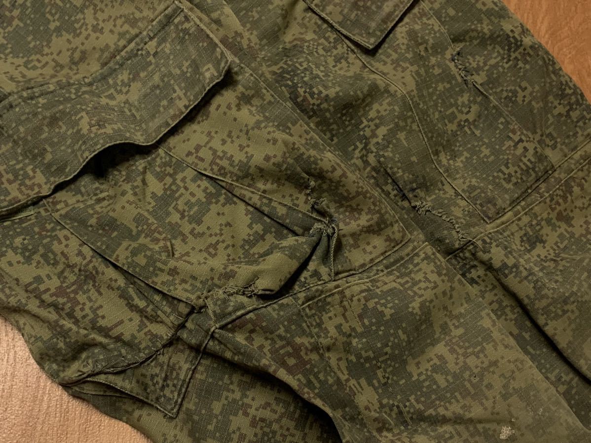 ロシア軍 BTK デジタルフローラ迷彩戦闘服 上下セット ① 50-5 48-5 ロシア連邦軍 デジフロ 迷彩服 ウクライナ危機 Z-war 特別軍事作戦_画像9