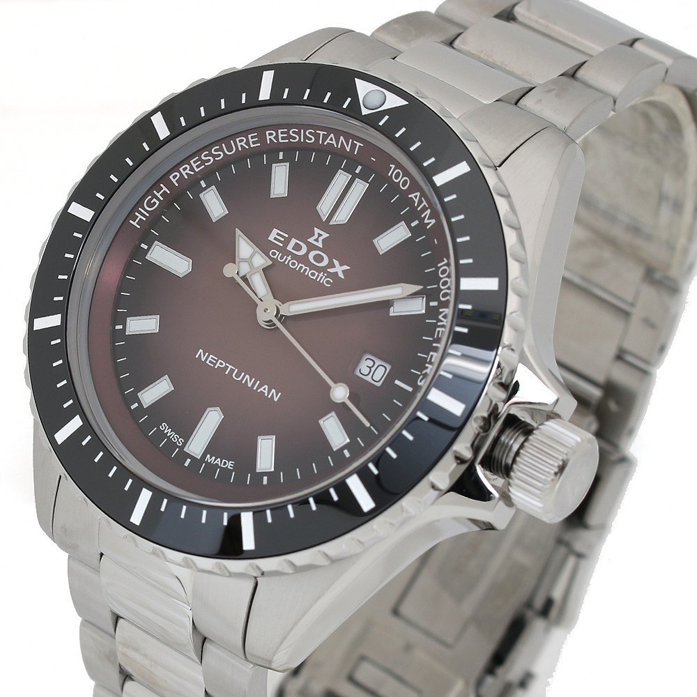 お手頃価格 80120-3NM-BRD 腕時計 EDOX エドックス メンズ ブラック