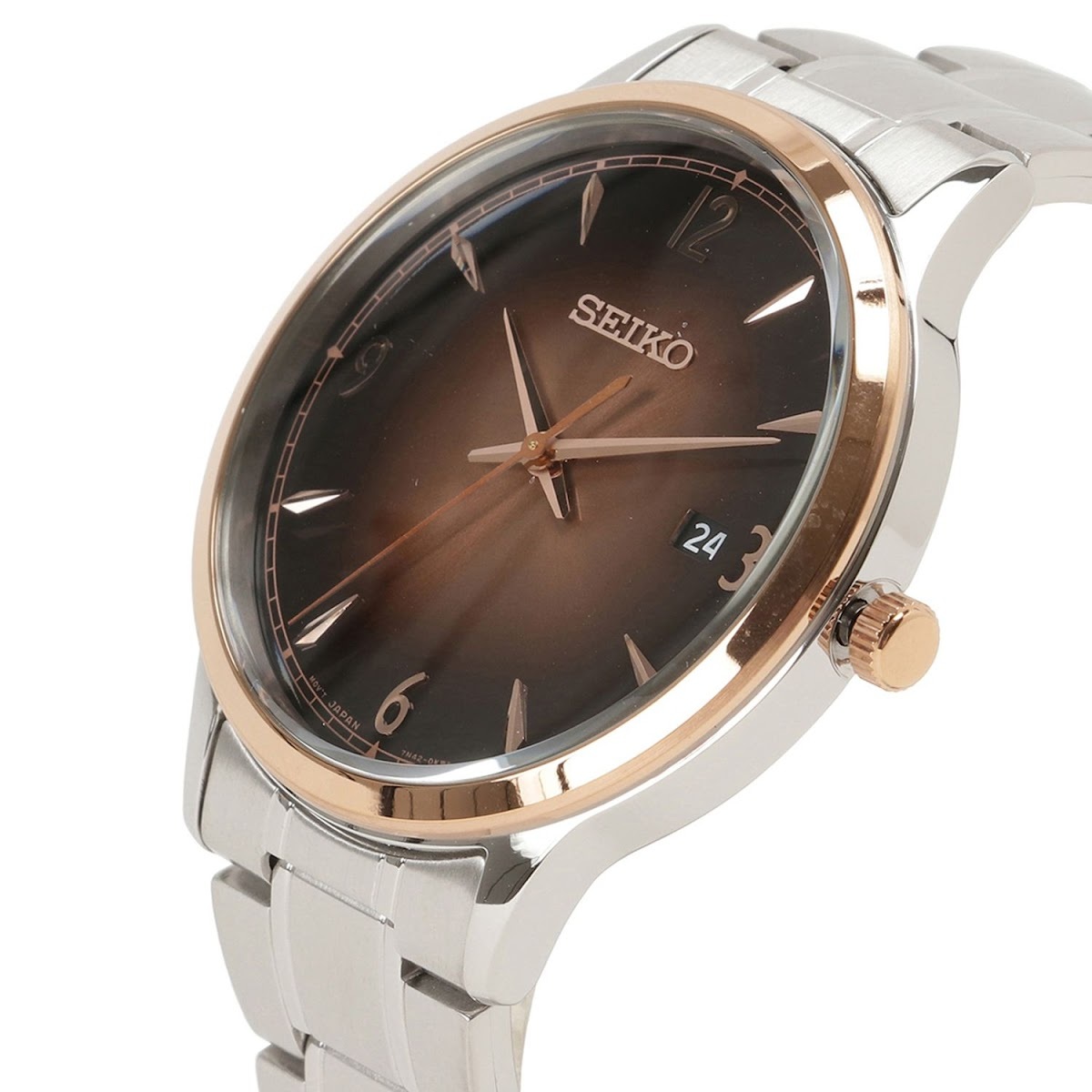 セイコー 腕時計 SEIKO SGEH90P1 メンズ 海外モデル 逆輸入 クオーツ アナログ ブラウン/シルバー ウォッチ WATCH_画像2