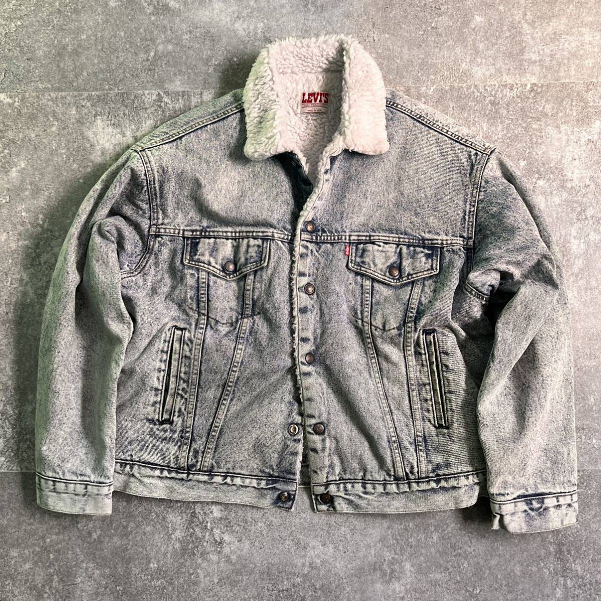 正規品! 80's Levi's 70609-0219 デニムボアジャケット USA製