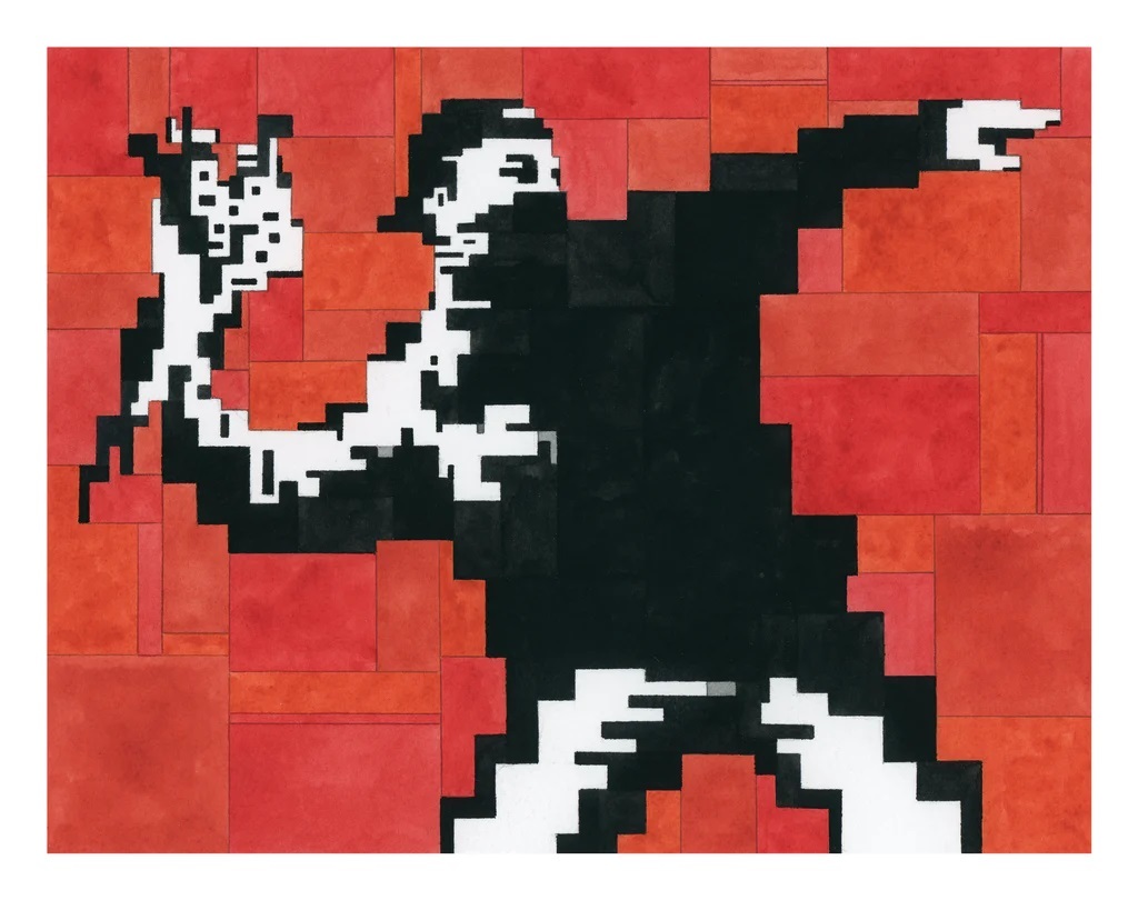 ADAM LISTER アダムリスター BANKSY バンクシー Flower Thrower