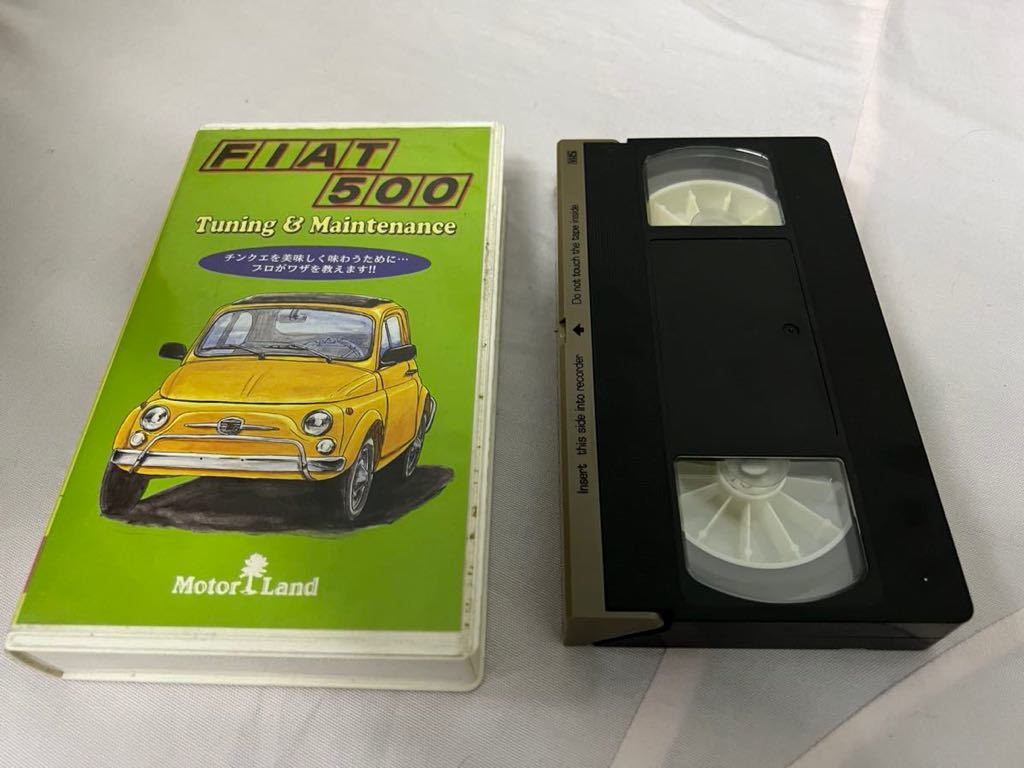  rare rare Fiat 500 tuning maintenance VHS video viewing OK service book FIAT chin ke changer to tape 