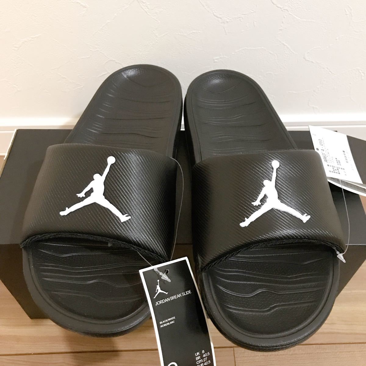 新品 未使用 ナイキ nike ジョーダン jordan サンダル 27cm 新品 NIKE ナイキ ジョーダン サンダル 黒 JORDAN シャワーサンダル