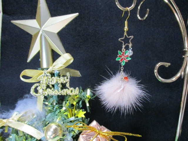  earrings earrings Christmas Event etc. original design new goods unused limitation charm Star crystal bonbon photograph details reference 4