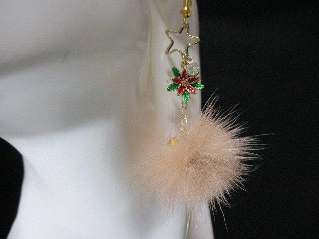  earrings earrings Christmas Event etc. original design new goods unused limitation charm Star crystal bonbon photograph details reference 4