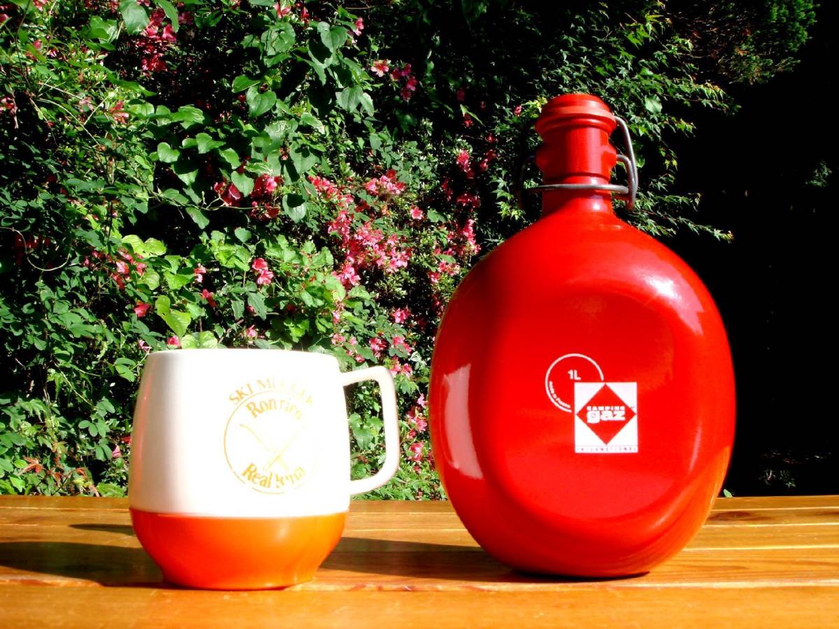  hard-to-find * dead stock [LE GRAND TETRAS] treasure gran Tetra * camping gas flask round RED 1L* rare Made in France①!