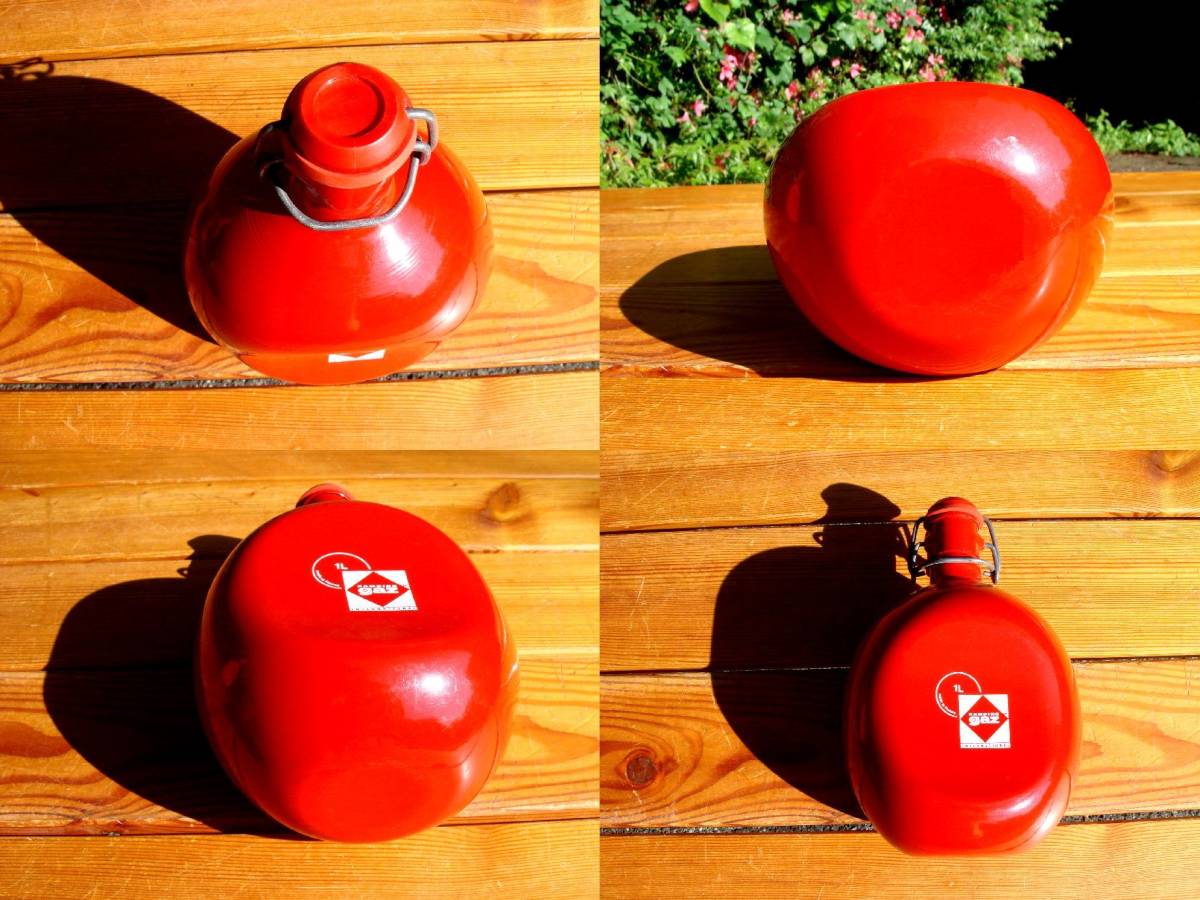  hard-to-find * dead stock [LE GRAND TETRAS] treasure gran Tetra * camping gas flask round RED 1L* rare Made in France①!