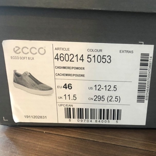 ◆◇送料無料 ECCO SOFT 8 LX CASHMERE EU46 US12-12.5◇◆460214 51053 メンズ スニーカー スリッポン 3
