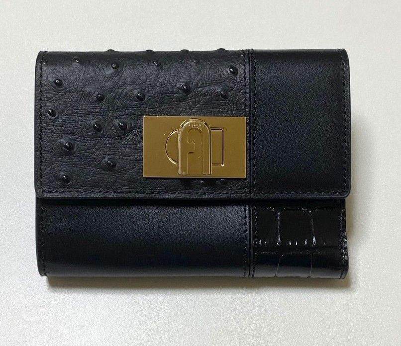 FURLA フルラ 三つ折り財布 ブラック レディースファッション 財布 www