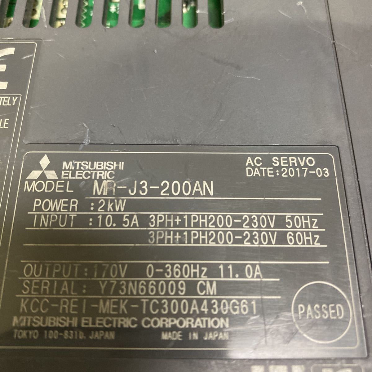 福岡eスポーツ協会 三菱 MR-J3-20A サーボアンプAC200V 0.2K その他