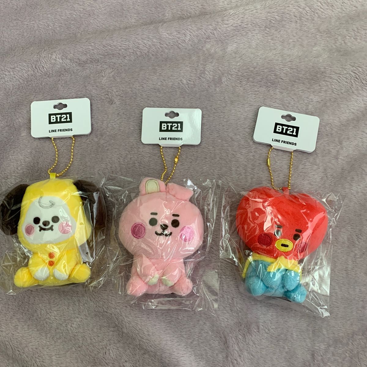 BT21 BASIC ベビー マスコット チミー クッキー タタ3個セット マンネ