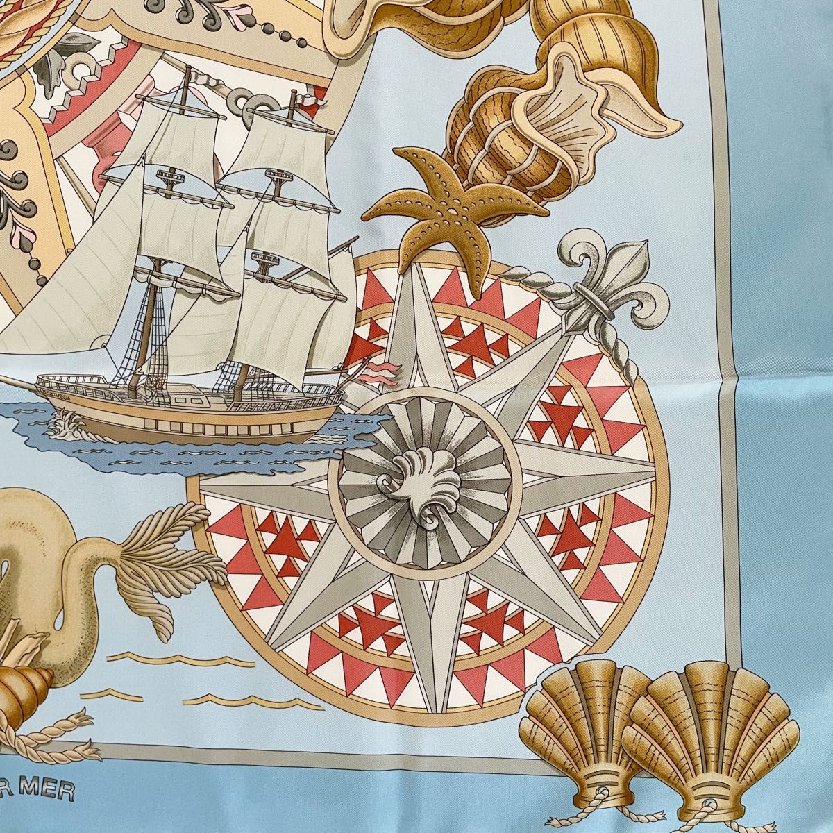 HERMES ROUEN SURMER ルーアン 限定 エルメス カレ スカーフ 大判