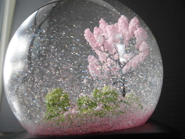 新品/定価1万円☆CoolSnowGlobes☆スノードーム桜 spring春 桜吹雪 高級cool snow globes日本MoMA取り扱いクールスノーグローブ上質 大人の画像4