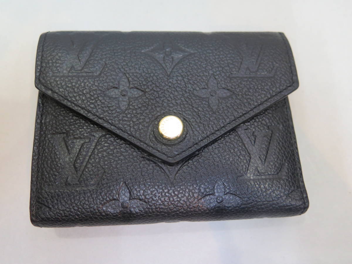 △♪美品 ルイ・ヴィトン アンプラント ヴィクトリーヌ 三つ折り財布