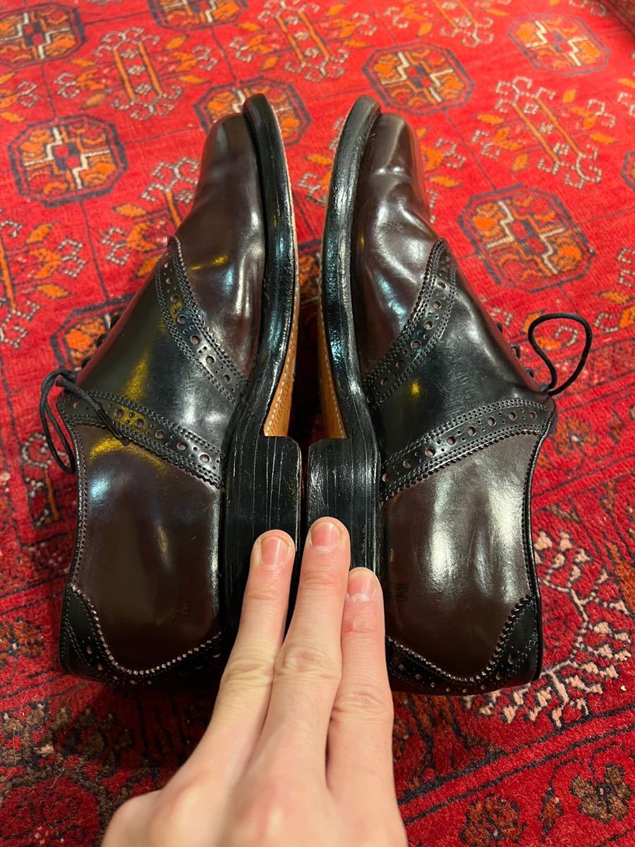 ALLEN EDMONDS CORDOVAN LEATHER SADDLE SHOES MADE IN USA/アレン