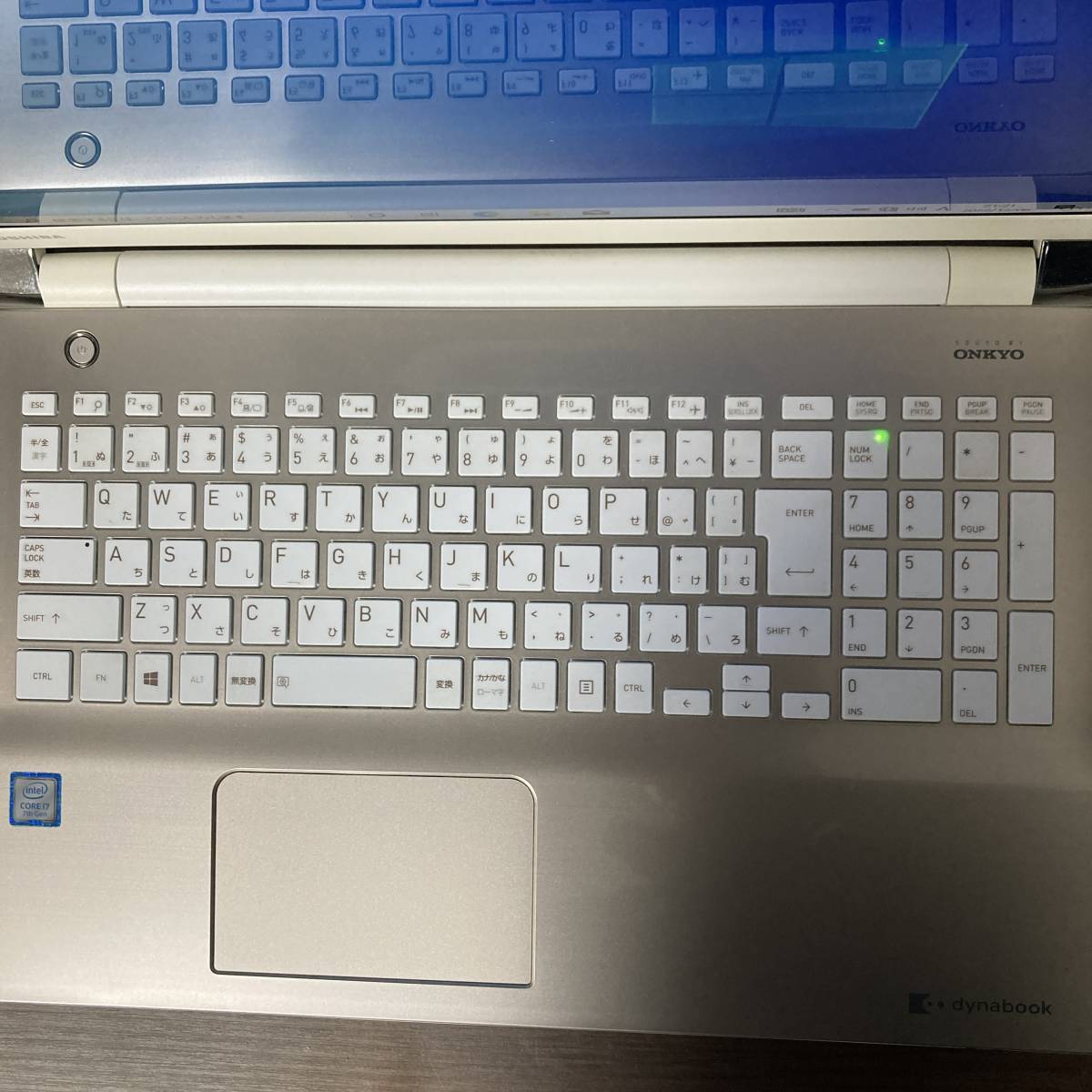 美品訳あり TOSHIBA dynabook PT65DGP-RJA T65/DG #60 i7 7500U 4GB 1TB 15.6インチ DVD Bluetooth ONKYO ハイレゾサウンド 10
