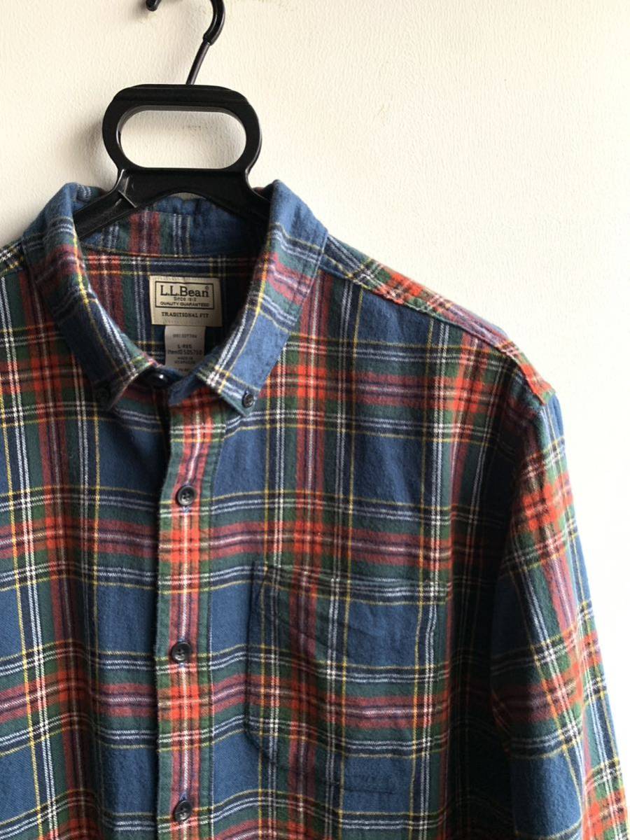 L.L.Bean エルエルビーン 長袖シャツ ネルシャツ メンズ L