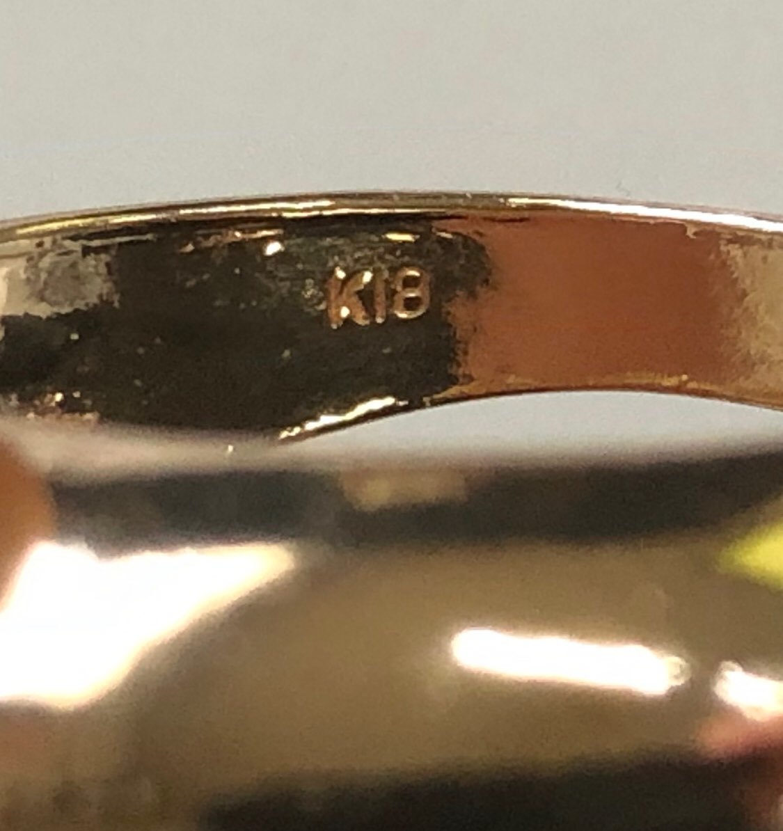 ヤフオク! - K18 刻印 リング 指輪 ジャンク品 2