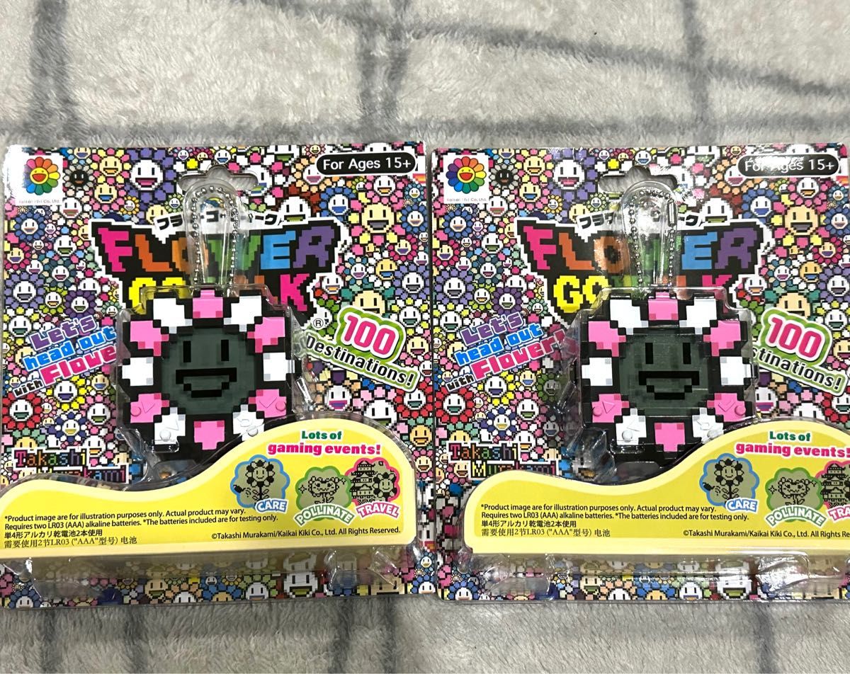 配送日指定可 FLOWER GO WALK 村上隆 フラワーゴーウォーク ピンク白