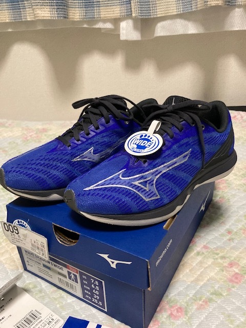 ャドウ◒ ミズノ mizuno ウエーブシャドウ5 25.5cm (グレー×シルバー