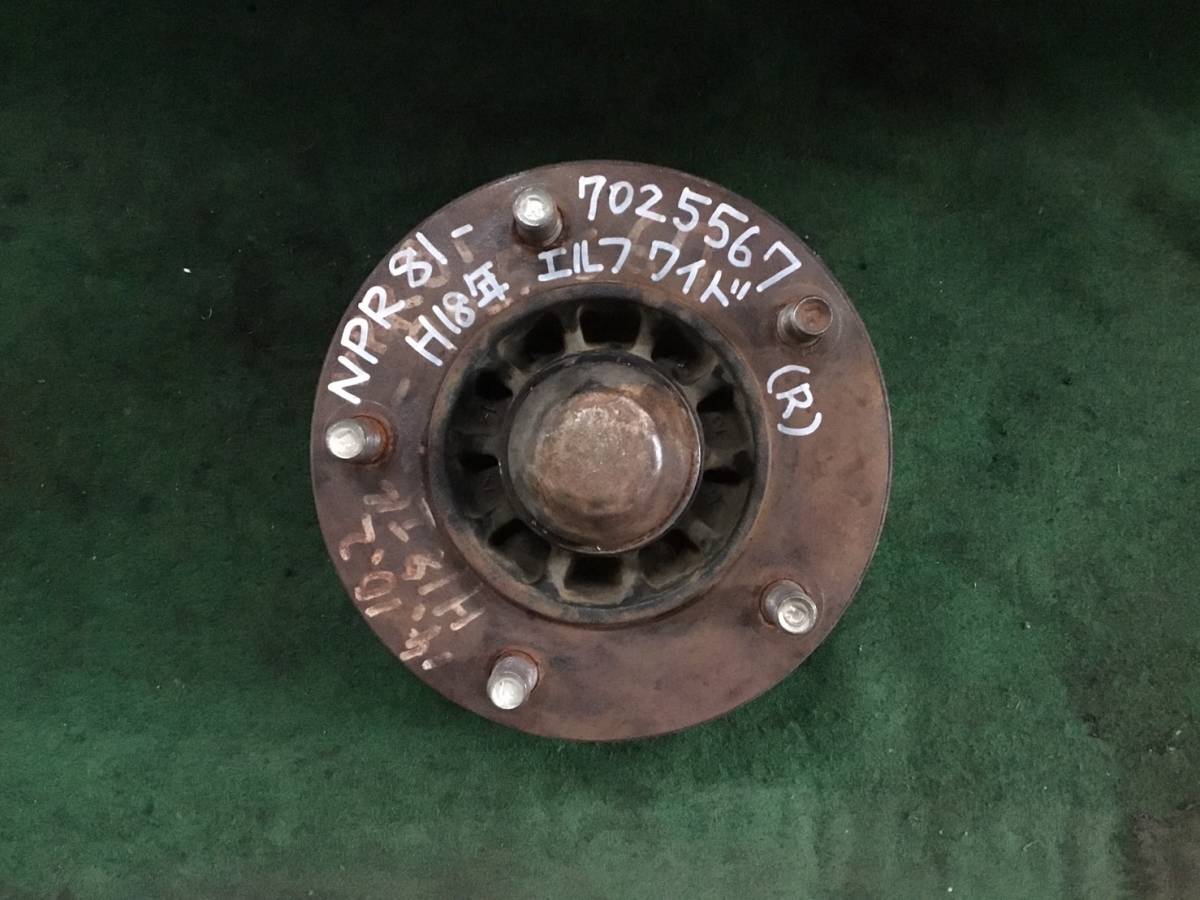 ① NPR81H.18 year Elf wide front brake hub rotor (R) P 221226 same day shipping possible Isuzu in tepe897177678 left right combined use 24k 160s