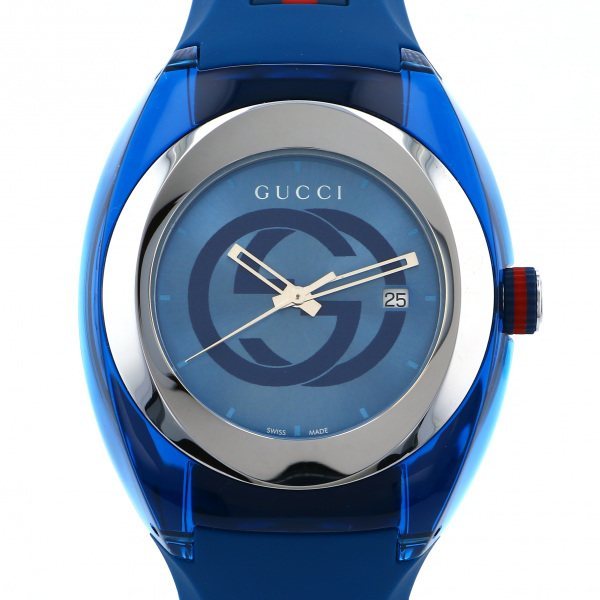 グッチ GUCCI シンク YA137104A ブルー文字盤 新品 腕時計 メンズ