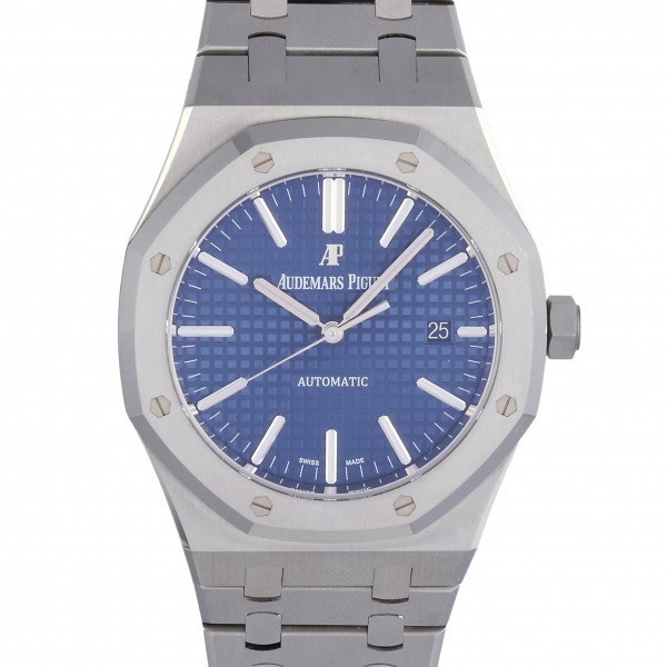 オーデマ・ピゲ AUDEMARS PIGUET ロイヤルオーク オートマティック ブティック限定 15400ST.OO.1220ST.03 ブルー文字盤 中古 腕時計 メンズ_画像1