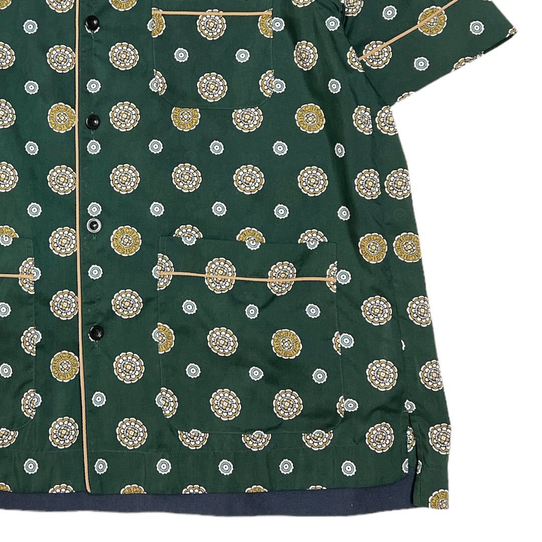 sacai サカイ 21SS 小紋柄S/S SHIRTS グリーン サイズ:3 | www.bauen