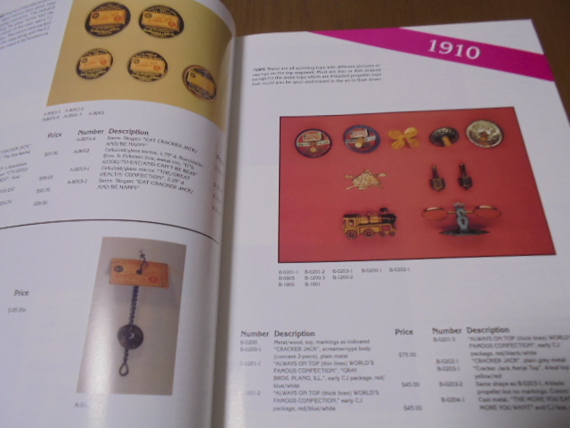 洋書アメリカ　クラッカージャック　おまけのおもちゃコレクション　Cracker Jack Toys　収集ガイド　1910～　シェファーBOOk_画像2