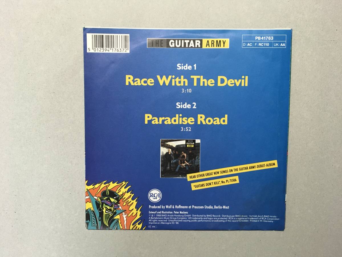 THE GUITAR ARMY RACE WITH THE DEVIL EU盤