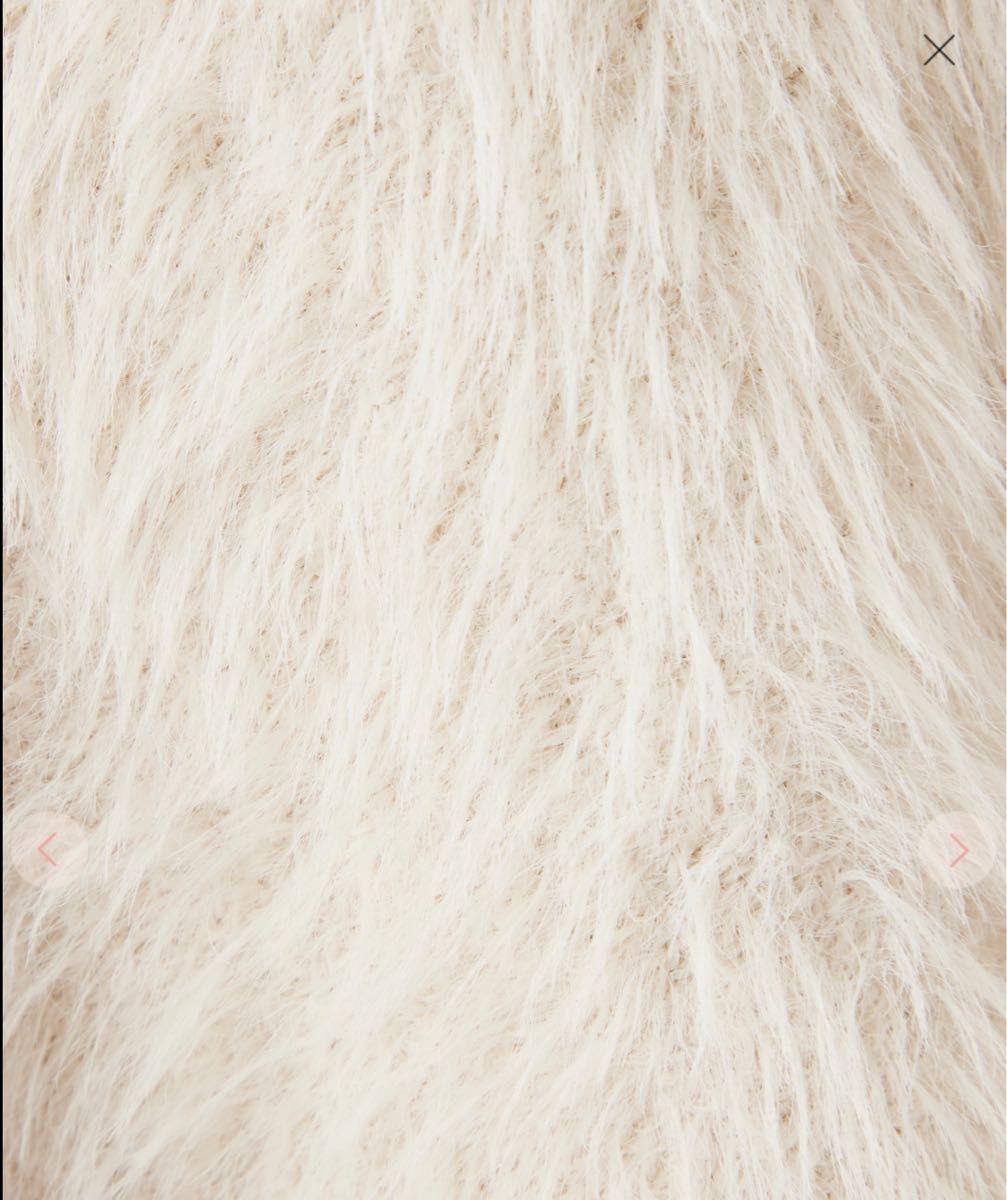 新品同様 COCO DEAL ロングフェザーダブルフェイスニット 新品同様 COCO DEAL ロングフェザーダブルフェイスニット