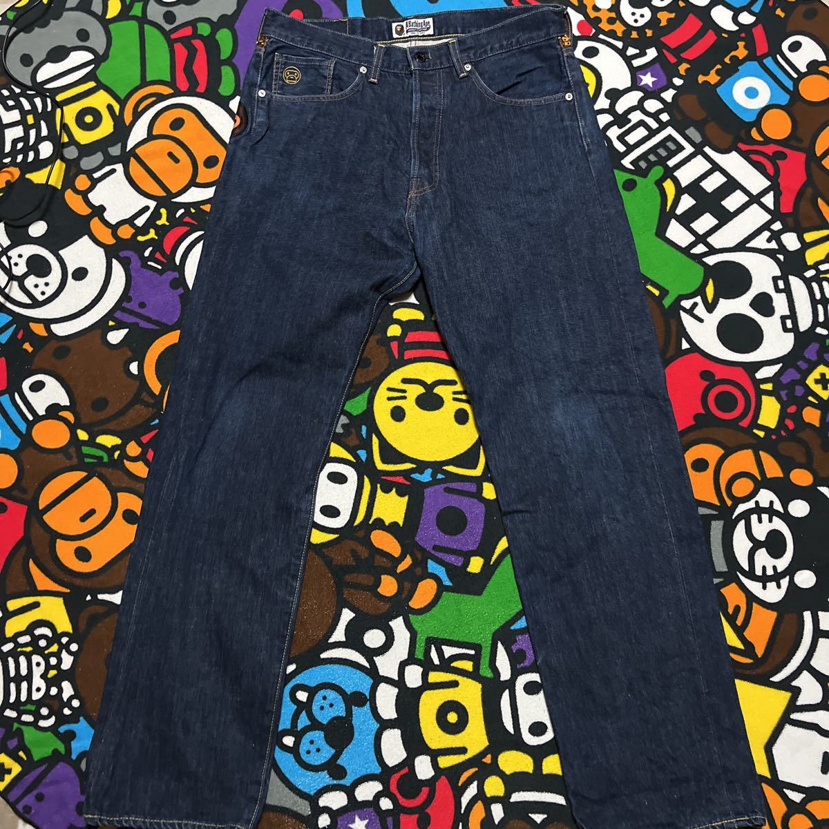 信頼】【信頼】☆激レア☆ APE NFS限定 フロントスター デニム パンツ
