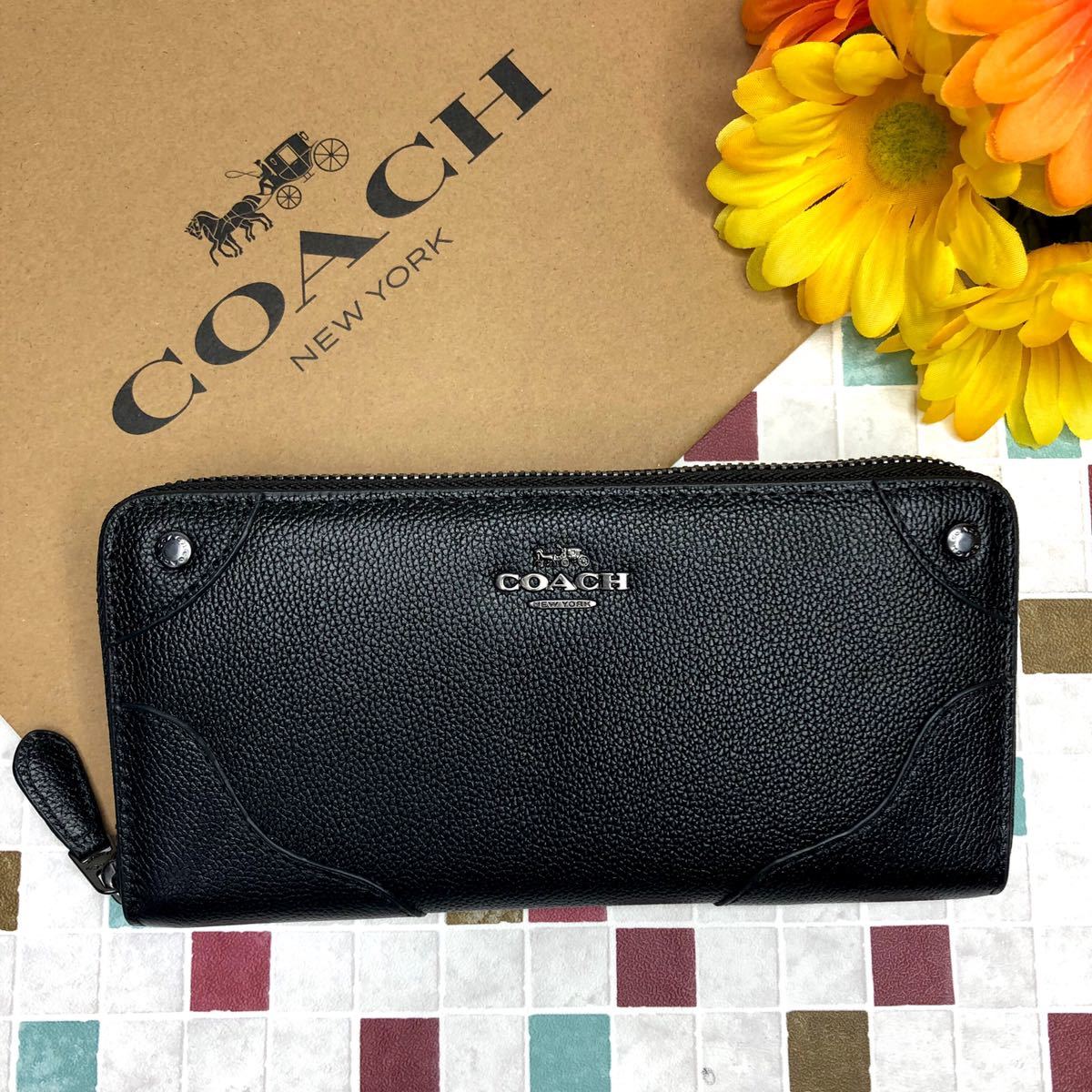 COACH 長財布 コーチ 黒 ブラック | tspea.org