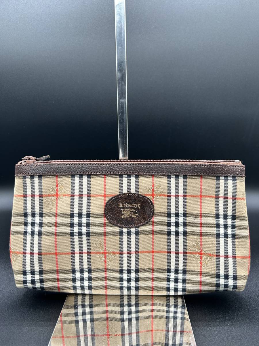 １円　超美品　Burberry バーバリー クラッチポジェット　ポーチ　ハンドバッグ レディース　ファッション ブランド かばん バッグ _画像2