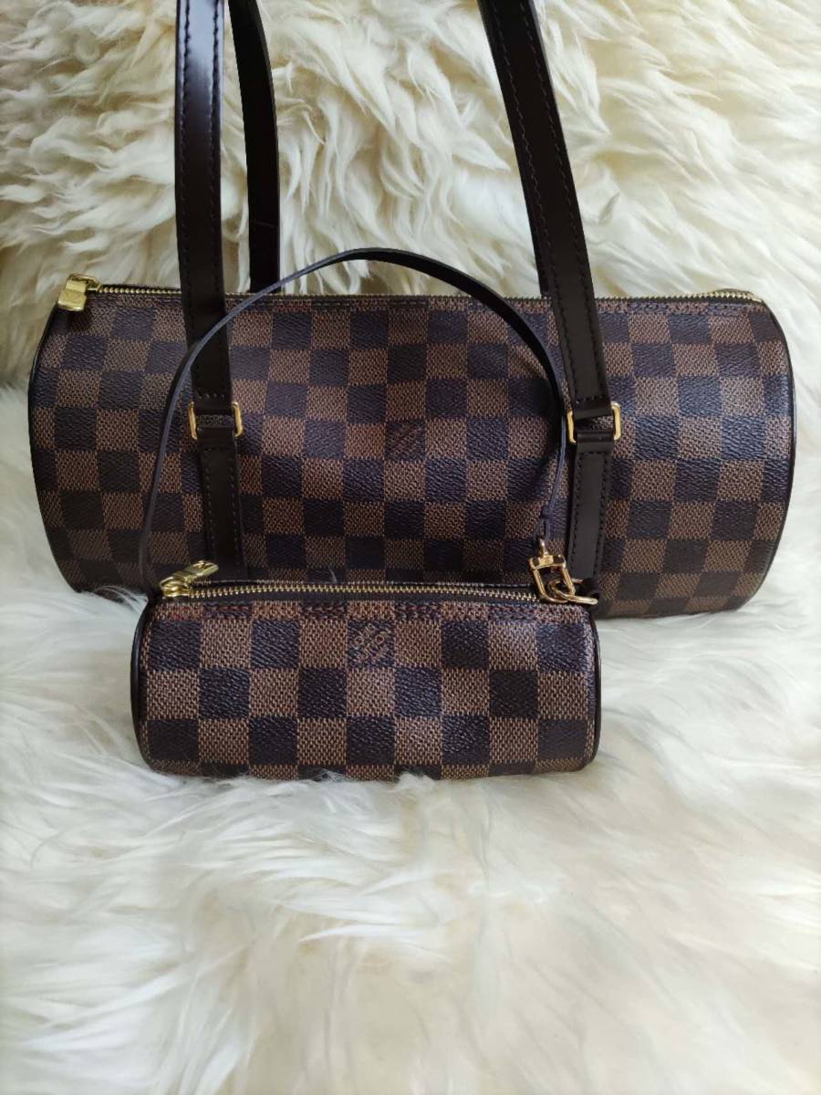 ほぼ新品 ルイ ヴィトン LOUIS VUITTON ダミエ パピヨン 30