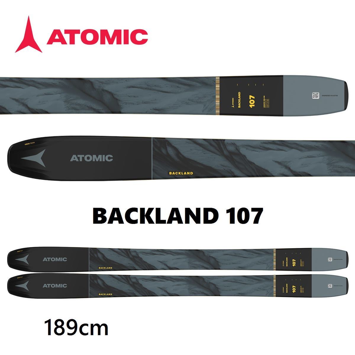 22/23 ATOMIC BACKLAND 107 189cm 【auction by polvere_di_neve 