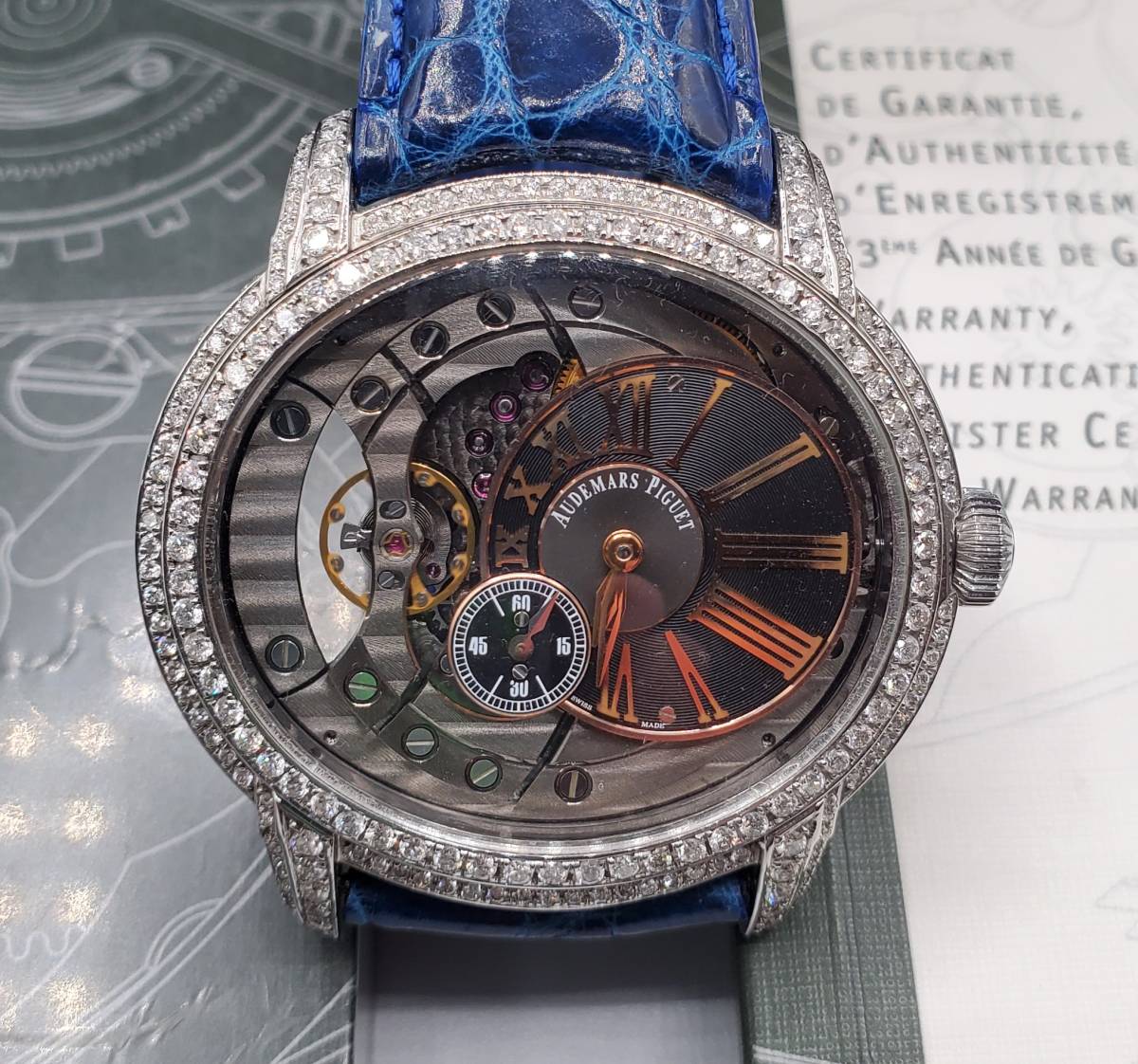 オーデマピゲ♪ミレネリー4101♪AUDEMARS PIGUET♪フルダイヤ♪メンズ