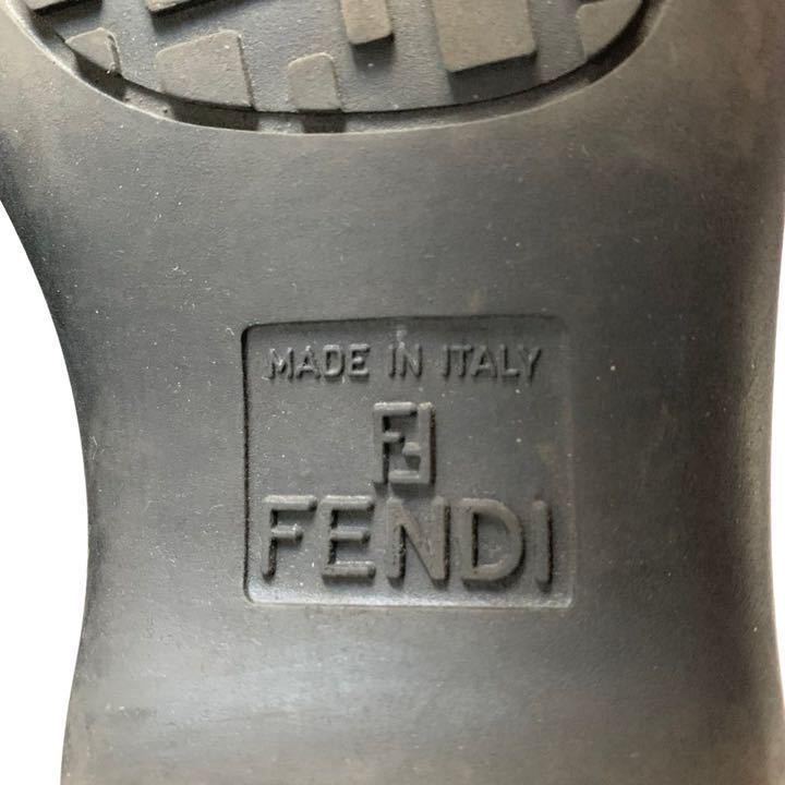 FENDI フェンディ ズッカ 靴 シューズ スニーカー レザー ナイロン_画像9