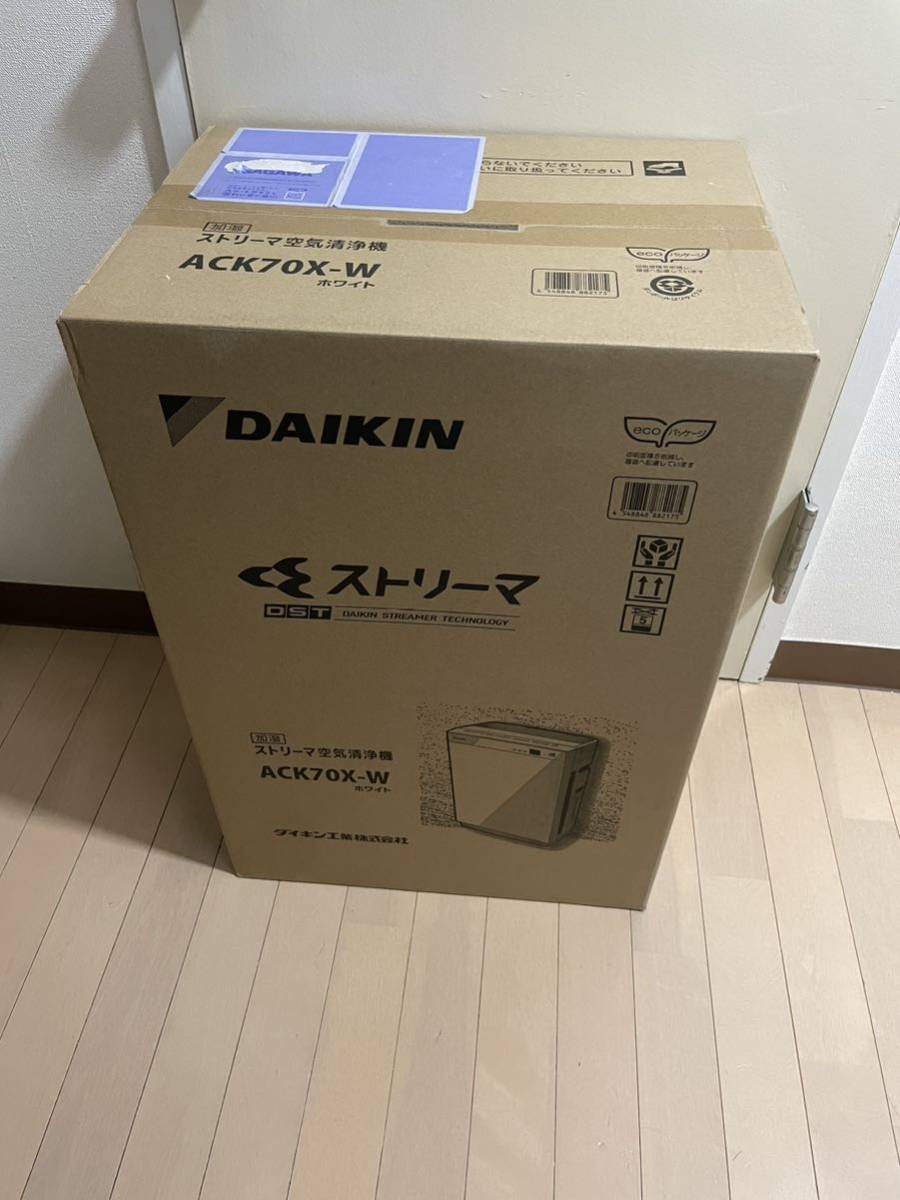 新品未使用品】ACK70X-W ダイキン 加湿ストリーマ空気清浄機 冷暖房