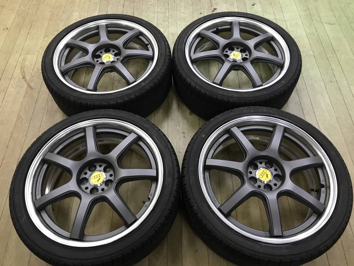 円高還元 WORK EMOTION T7R2P 215 40R18 PCD100-5穴 7J 35 4本 中古