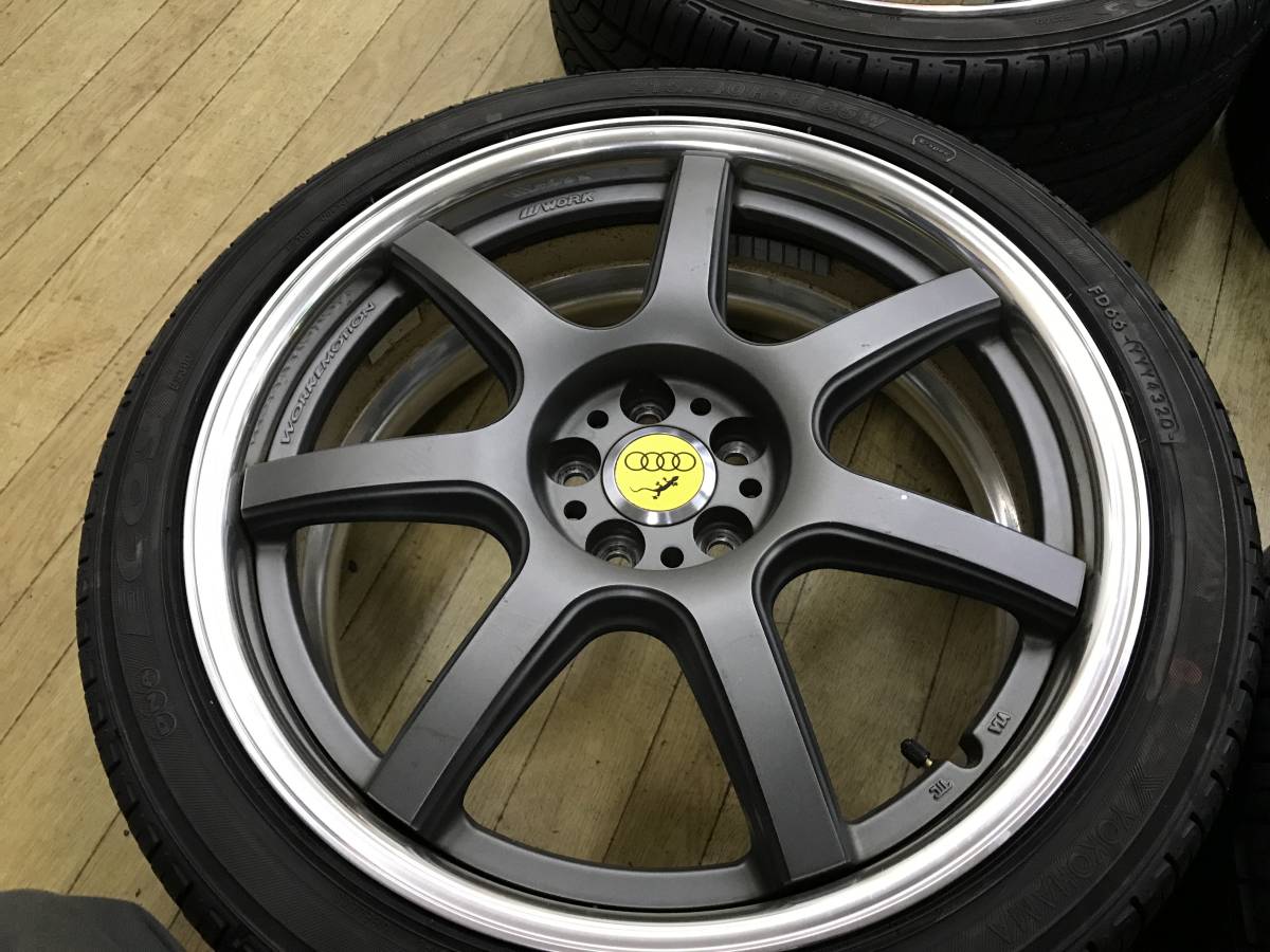 円高還元 WORK EMOTION T7R2P 215 40R18 PCD100-5穴 7J 35 4本 中古