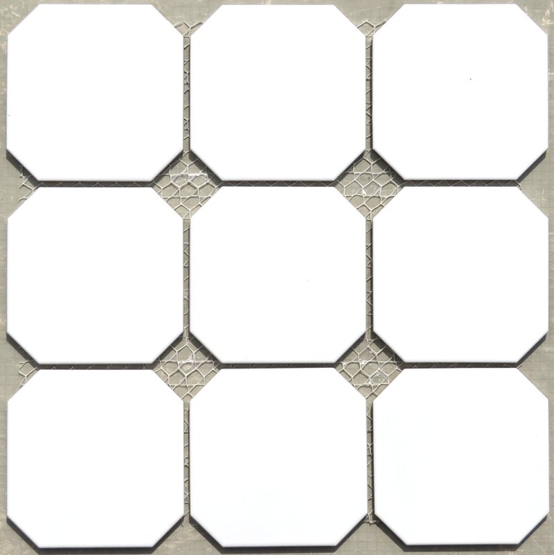 《簡単施工・欧米輸出製品》デザインタイル 八角形 [10シート一括販売]_１シート ： 表面