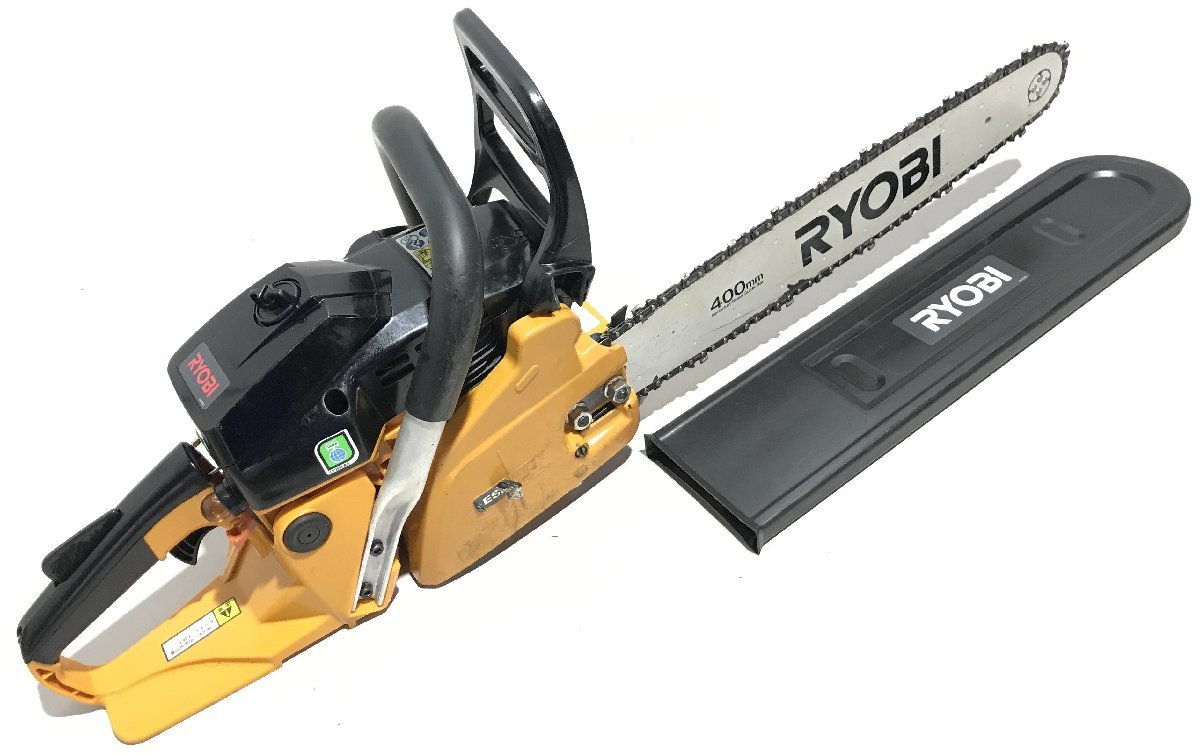 動作確認動画有り RYOBI リョービ エンジンチェンソー ESK-3740 切断長 ...