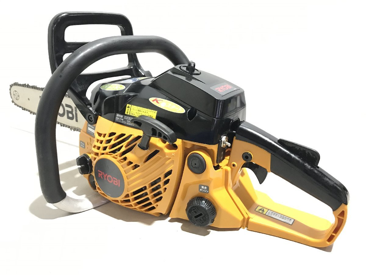 動作確認動画有り RYOBI リョービ エンジンチェンソー ESK-3740 切断長 ...