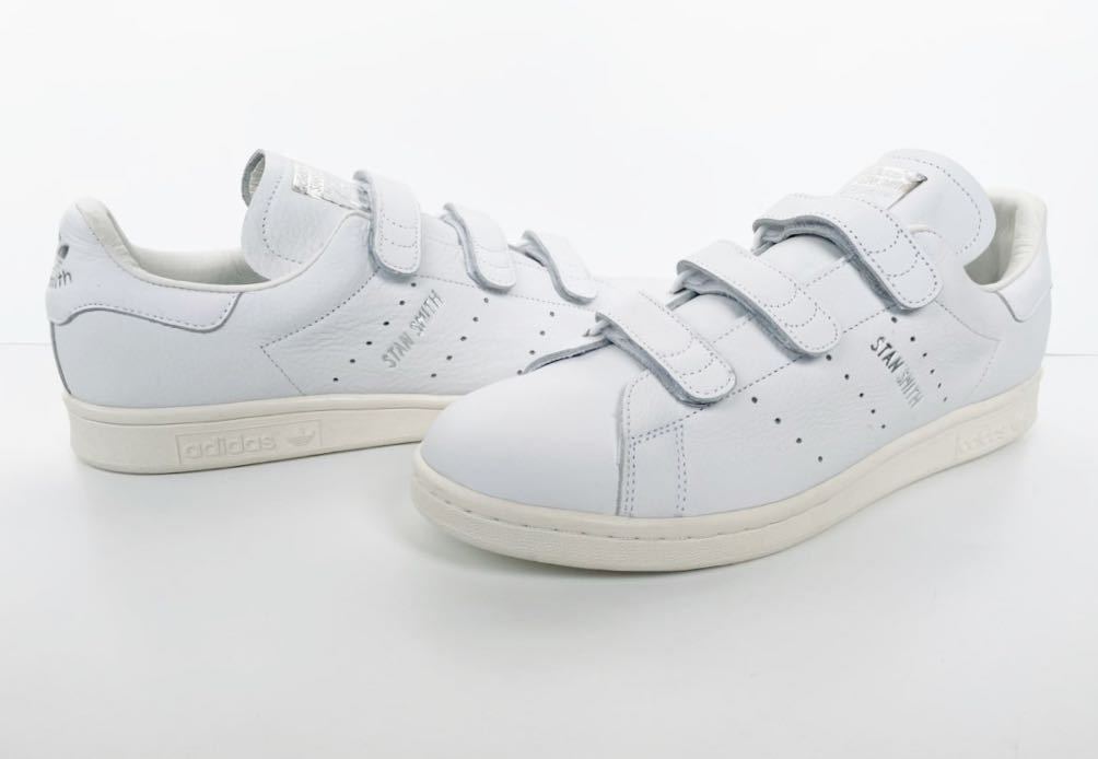  dead!! rare new goods 18 year adidas Originals STAN SMITH CF EE8543 Stansmith velcro leather white us 11.5 / 29.5. natural leather rare model 