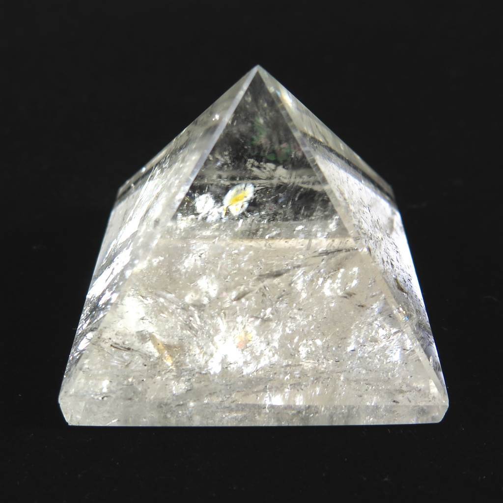 ブラジル産 レムリアンシード 水晶 46mmピラミッド 95.5g 【榎本通商