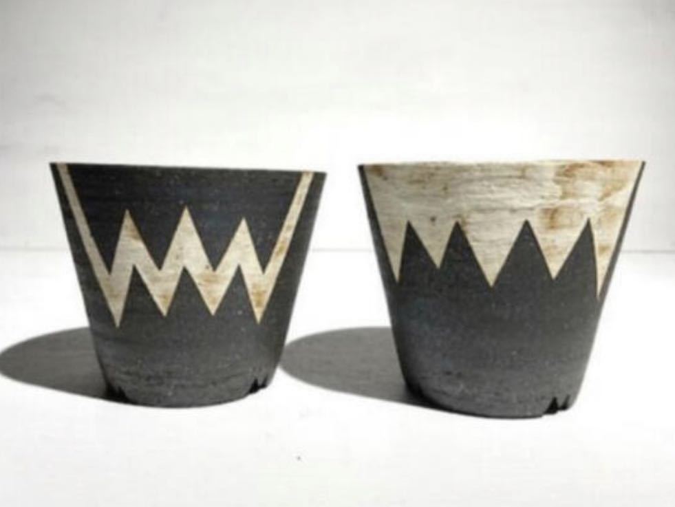 【新品】invisible ink MUD N DUST THE CUP “MAD. AND MEX.” PAIR EXTRA SMALL_画像1