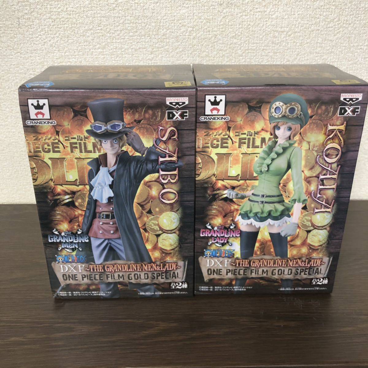 ★未開封品 ワンピース DXF～THE GRANDLINE MEN＆LADY～ONE PIECE FILM GOLD SPECIAL 全2種 サボ コアラ 箱痛みあり D-19