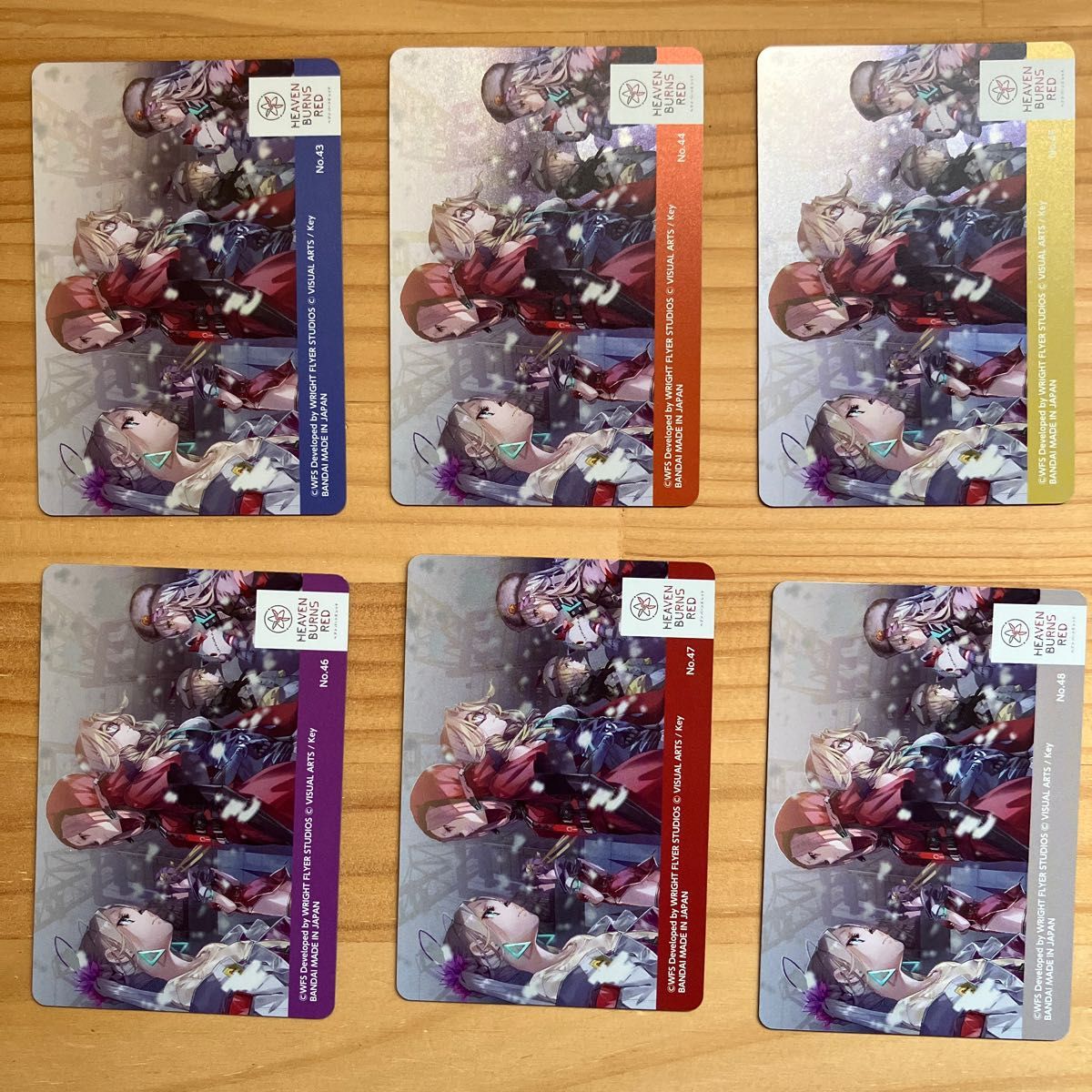 ヘブンバーンズレッド　メタルカードコレクション　第31X部隊　6枚セット